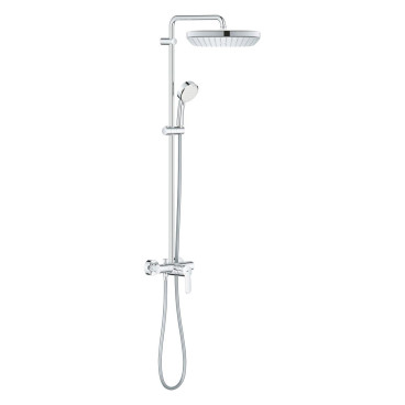 Sistema de duche com misturadora Torneira monocomando e chuveiro de 250 mm Cube New Tempesta Cosmopolitan System, Grohe 26692001