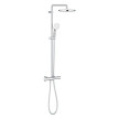 Sistema de duche com misturadora termostática e chuveiro de 250 mm New Tempesta Cosmopolitan System, Grohe 26670001