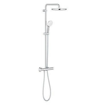 Sistema de duche com misturadora termostática e chuveiro de 250 mm New Tempesta Cosmopolitan System, Grohe 26670001