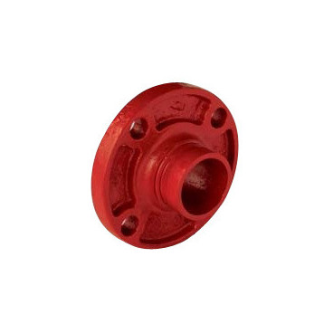 Flange ranhurada 1'' pintado vermelho (RAL 3000)