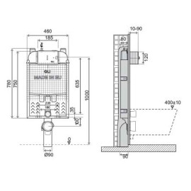 Autoclismo interior OLI74 Plus mecânico Simflex, OLI CR11000885063