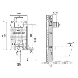 Autoclismo interior OLI74 mecânico Simflex OLIpure, OLI CR11000880783