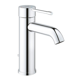 Torneira monocomando de lavatório com válvula de descarga automática, sistema Cold Start, tamanho S Essence, Grohe 24180001