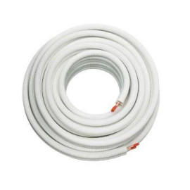 Tubo cobre 5/8'' x 1,0 mm isolado para refrigeração (rolo 25 m) Armaflex