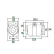 Extrator DUCT IN-LINE 150/560, saída 150mm, CATA 00704000