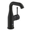 Torneira monocomando de lavatório tamanho M Essence, preto mate, Grohe 24176KF1