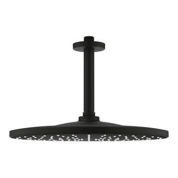 Chuveiro Rainshower 310 mm com haste de teto 142 mm, preto mate, Grohe 22122KF0