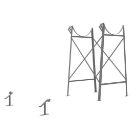 MTSS1 - Estrutura para modelos de 150 e 200 l - Telhado plano, Vulcano 7735600458