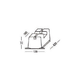 Base de solo ECO 420 mm para aparelho de ar condicionado até 320 kg (par)