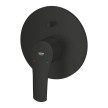 Torneira monocomando de banheira/duche encastrável Eurosmart, Preto Mate, Grohe 194502433