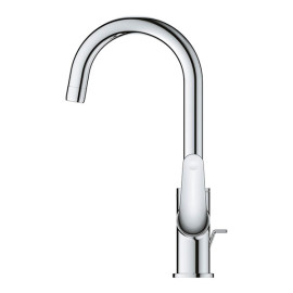 Torneira monocomando de lavatório com válvula de descarga automática, Tamanho L, Euroeco, Cromado, Grohe 24272001