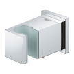 Curva de saída de 1/2'' com suporte de chuveiro Euphoria Cube Cromado,, Grohe 26370000