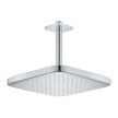 Chuveiro de teto 250 mm com haste de 142mm, Tempesta Cube, Cromado, Grohe 26688000