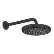 Chuveiro de parede 210 mm com haste de 286mm, Tempesta, Preto Mate, Grohe 1022182430