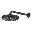 Chuveiro de parede 210 mm com haste de 286mm, Tempesta, Preto Mate, Grohe 1022182430