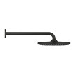 Chuveiro de parede 250 mm com haste de 380 mm,Tempesta Preto Mate, Grohe 266682430