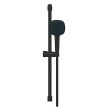 Conjunto de rampa com chuveiro 2 jatos (Rain, Jet) 9 l/min e bicha 1750 mm, Tempesta Cube 110, Preto Mate, Grohe 267482433