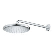 Chuveiro de parede 250 mm com haste de 380 mm Tempesta, Cromado, Grohe 26668000