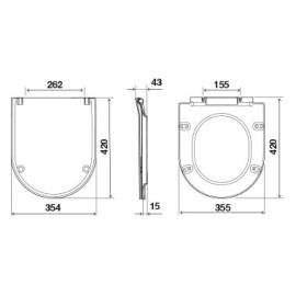 Tampo de sanita 02 Durosoft branco, soft close, OLI RD10000888360