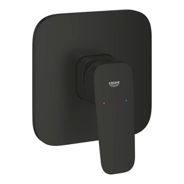 Torneira monocomando de duche encastrável Cubeo, Preto Mate, Grohe 1017772430