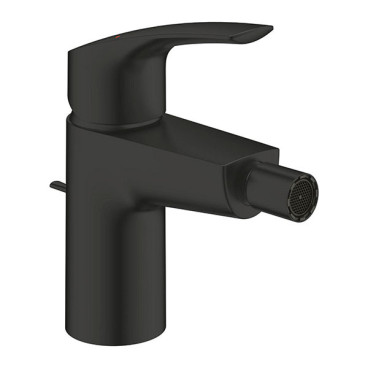 Torneira monocomando de bidé com válvula de descarga automática Eurosmart, Preto Mate, Grohe 329292433