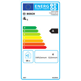 Esquentador Therm 4104 11 KE 31, butano/propano, tic-tic 2 ignição piezo 11 l/min, exaustão natural, Bosch 7736505705