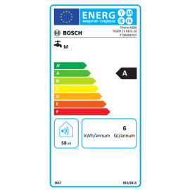 Esquentador Therm 4204 11 KB D 23, gás natural, baterias com display, baterias 11 l/min, exaustão natural, Bosch 7736505767