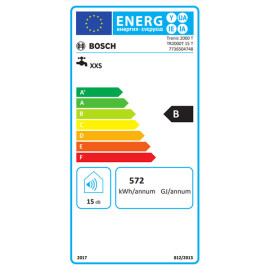 Termoacumulador Tronic 2000T 15 L, ligações superiores, 1500 W vertical, Bosch 7736504748