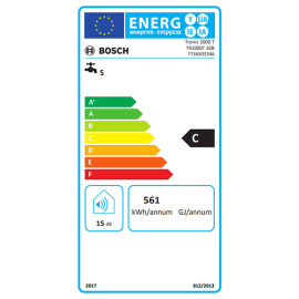 Termoacumulador Tronic 2000T 30 L, 1200 W vertical, Bosch 7736503346