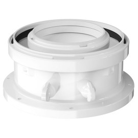 Adaptador 80/125 mm com tomas de análise para exaustão de caldeiras de condensação, Bosch 7738112714