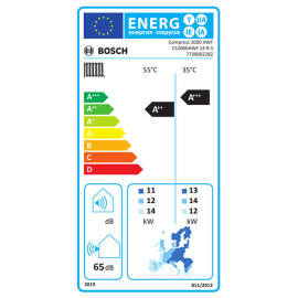 Bomba de calor exterior Compress 2000 AWF 14 R-S, 14kW, reversível, monofásico, 1 ventilador, R32, Bosch 7738602282