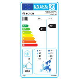 Bomba de calor exterior Compress 2000 AWF 16 R-S, 16kW, reversível, monofásico, 1 ventilador, R32, Bosch 7738602283