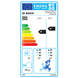 Bomba de calor exterior Compress 2000 AWF 30 R-T, 30kW, reversível, trifásico, 2 ventiladores, R32, Bosch 7738602290