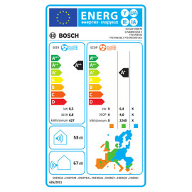 Ar condicionado multisplit unidade exterior Climate 5000 M 8,2 kW/28.000 BTU até 4 unidades interiores, R32, Bosch 7733701936