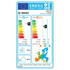 Ar condicionado multisplit unidade exterior Climate 5000 M 6,2 kW/7.000 BTU até 3 unidades interiores, R32, Bosch 7733701934