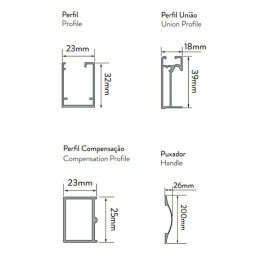 Resguardo de duche frontal, LECI B, 102, fixo+porta de correr, perfil cromado, vidro transparente de 6 mm com tratamento anticá