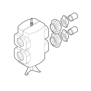 Kit garrafa de equilíbrio de caudal máximo de 30m3/h, Baxi 7694133