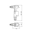 Torneira bóia entrada inferior ou lateral IVC 100 , OLI CF14000883706