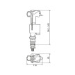 Torneira bóia entrada inferior ou lateral IVC 100 , OLI CF14000883706