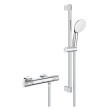 Conjunto de duche com misturadora termostática Grohtherm 1000 Performance e rampa Tempesta 26162003, Grohe 34834001