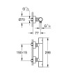 Torneira bicomando de duche termostática Grohtherm 800 Cosmopolitan, Grohe 34765000