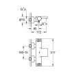 Torneira bicomando de banheira termostática Grohtherm 2000, Grohe 34174001