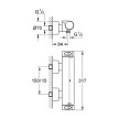 Torneira bicomando de duche termostática Grohtherm 2000, Grohe 34169001