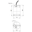 Bomba drenagem Unilift KP350 M1 sem interruptor nível, 230 V, Grundfos 013N1300