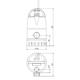 Bomba drenagem Unilift CC7 M1 sem interruptor nível, 230 V, Grundfos 96280967