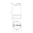 Bomba efluentes Unilift AP 50.50.08.1V sem interruptor de nível, 230 V, Grundfos 96010595