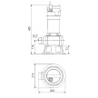 Bomba efluentes Unilift AP 50B.50.08.1V sem interruptor de nível, 230 V, Grundfos 96004587