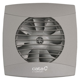 Extrator U-Confort UC-10 HYGRO prata, saída 100 mm, 110 m3/h, com detetor de humidade e temporizador, CATA 01201200