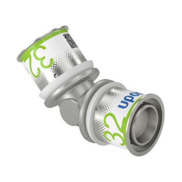 Joelho 45º 32 mm multicamada Unipipe, Uponor 1070546