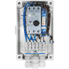 Quadro de comando e proteção com alarme para 1 bomba com interruptor de nível 1x230V (1,6-2,5A)